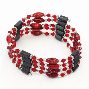 HEMATITE WRAP BRACELET or NECKLACES NEW IN PACKAGE